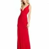 Ieena For Mac Duggal Sleeveless Plunge Neck Evening Gown Wedding Guest