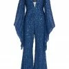 Mac Duggal Jumpsuits & Rompers Navy Sequined Jumpsuit | Sample | Sz. 4