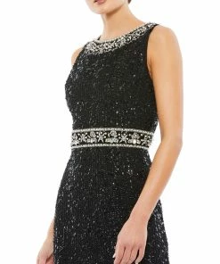 Mac Duggal Sleeveless Embellished Midi Sheath Dress 15 Mac Duggal Sleeveless Embellished Midi Sheath Dress