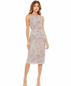 Mac Duggal Shop For Vintage Lilac Midi Dress