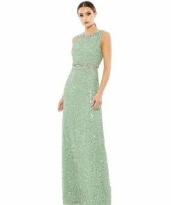 Mac Duggal Sequin Embellished Full Length Column Gown Shop For