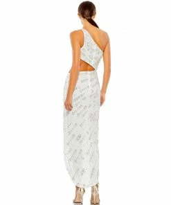 Mac Duggal Beaded One Shoulder Cut Out Gown 10 Mac Duggal Beaded One Shoulder Cut Out Gown