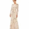 Mac Duggal Floral Embroidered Lace Trumpet Gown Shop For