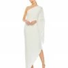 Mac Duggal Shop For One Shoulder Asymmetrical Cape Sleeve Dress
