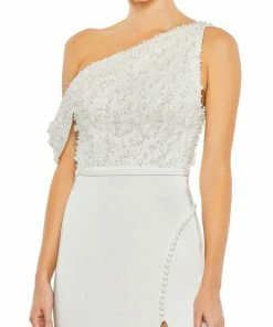 Mac Duggal Embellished Drop Shoulder Column Gown Shop For