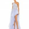 Mac Duggal Embellished One Shoulder Asymmetrical Hem Gown Shop For