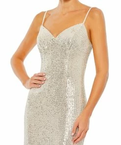 Ieena For Mac Duggal Shop For Sequined Sleeveless Column Gown