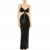 Ieena For Mac Duggal Sequined Spaghetti Strap Cut Out Dress