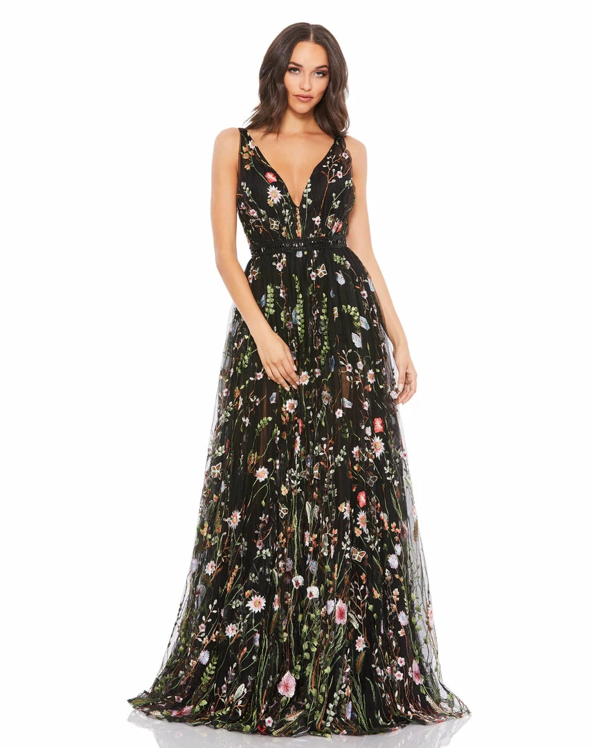 Mac Duggal Floral Embroidered Tulle Gown Shop For 1 Mac Duggal Floral Embroidered Tulle Gown Shop For