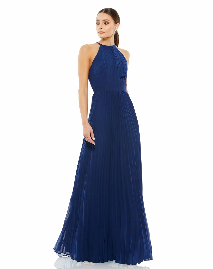 Ieena For Mac Duggal Shop For Pleated Halter Neck Flowy Gown 4 Ieena For Mac Duggal Shop For Pleated Halter Neck Flowy Gown