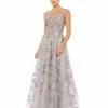 Mac Duggal Embroidered Illusion Cap Sleeve A Line Gown Shop For