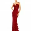 Mac Duggal Embellished Plunge Neck Illusion Mermaid Gown Shop For