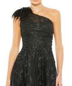 Mac Duggal Embellished Cap Sleeve High Neck Dress Shop For