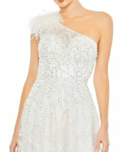 Mac Duggal Embellished Cap Sleeve High Neck Dress Shop For