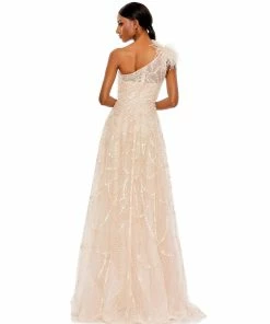 Mac Duggal Embellished Cap Sleeve High Neck Dress Shop For