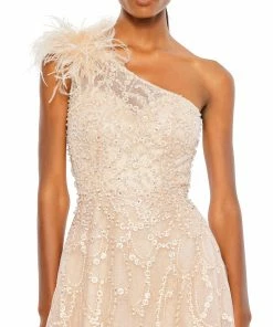 Mac Duggal Embellished Cap Sleeve High Neck Dress Shop For