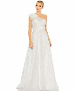 Mac Duggal Embellished Cap Sleeve High Neck Dress Shop For