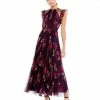 Ieena For Mac Duggal Shop For Floral Flutter Sleeve Midi Dress