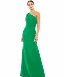 Ieena For Mac Duggal One Shoulder Jersey Mermaid Gown Shop For