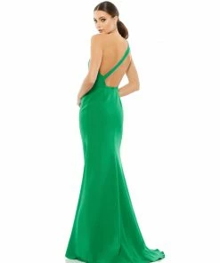 Ieena For Mac Duggal One Shoulder Jersey Mermaid Gown Shop For