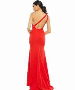 Ieena For Mac Duggal One Shoulder Jersey Mermaid Gown Shop For