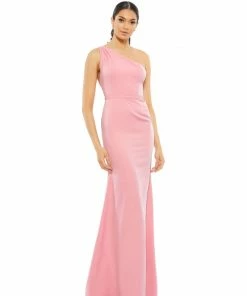 Ieena For Mac Duggal One Shoulder Jersey Mermaid Gown Shop For