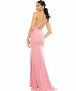 Ieena For Mac Duggal One Shoulder Jersey Mermaid Gown Shop For