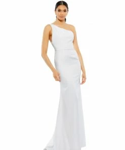 Ieena For Mac Duggal One Shoulder Jersey Mermaid Gown Shop For