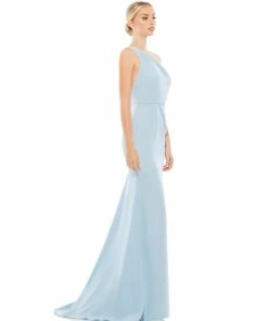 Ieena For Mac Duggal One Shoulder Jersey Mermaid Gown Shop For