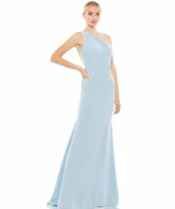 Ieena For Mac Duggal One Shoulder Jersey Mermaid Gown Shop For