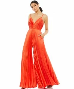 Ieena For Mac Duggal Jumpsuits & Rompers Pleated Wide Leg Jumpsuit