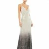 Ieena For Mac Duggal Plunge Neck Ombré Sequin Gown Shop For