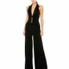 Ieena For Mac Duggal Black Tuxedo Halter Jumpsuit Shop For