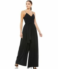 Ieena For Mac Duggal Flowy Faux Wrap Jumpsuit