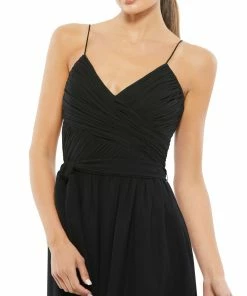 Ieena For Mac Duggal Flowy Faux Wrap Jumpsuit