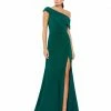 Ieena For Mac Duggal Shop For Foldover Ruched Jersey Evening Gown