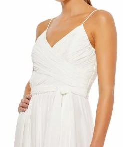 Ieena For Mac Duggal Flowy Faux Wrap Jumpsuit