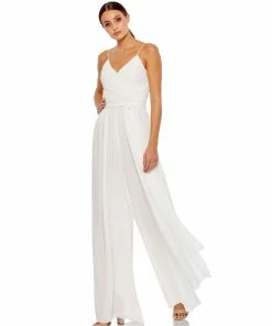 Ieena For Mac Duggal Flowy Faux Wrap Jumpsuit