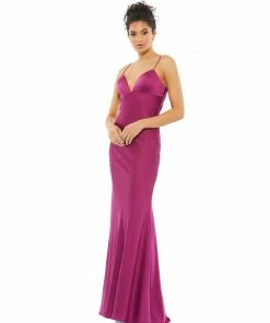 Ieena For Mac Duggal Shop For Empire Waist Spaghetti Strap Gown