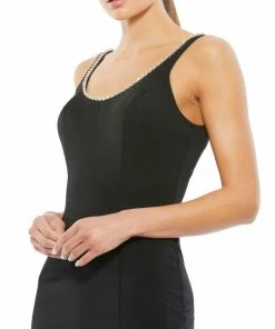 Ieena For Mac Duggal Shop For Sleeveless Crystal Scoop Neckline Column Gown