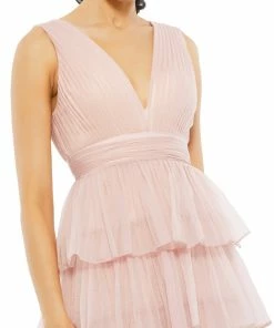 Ieena For Mac Duggal Shop For Ruffle Tiered Sleeveless Gown