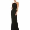 Ieena For Mac Duggal Bow Halter Criss-Cross Column Gown Shop For