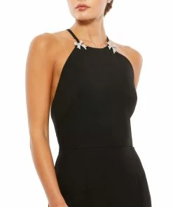 Ieena For Mac Duggal Bow Halter Criss-Cross Column Gown Shop For 11 Ieena For Mac Duggal Bow Halter Criss-Cross Column Gown Shop For