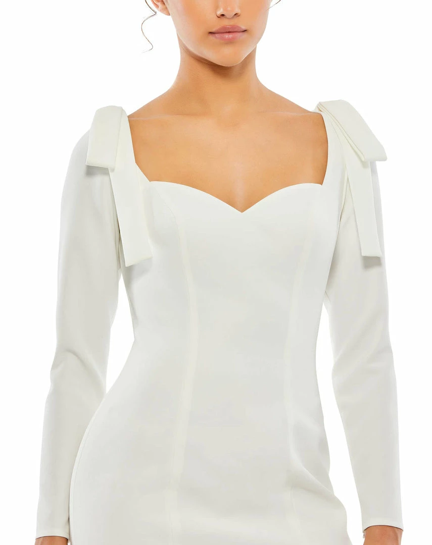 Ieena For Mac Duggal Bow Shoulder Long Sleeve Sweetheart Fitted Mini Dress Shop For 9 Ieena For Mac Duggal Bow Shoulder Long Sleeve Sweetheart Fitted Mini Dress Shop For