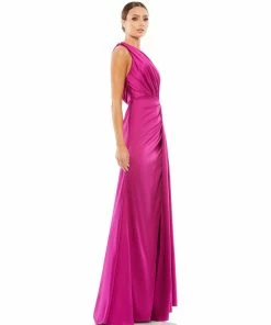 Ieena For Mac Duggal Draped One Shoulder Satin Gown Shop For 19 Ieena For Mac Duggal Draped One Shoulder Satin Gown Shop For