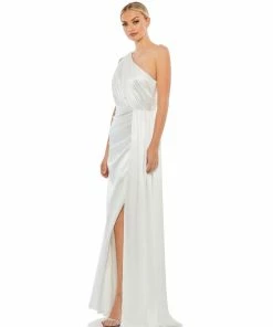Ieena For Mac Duggal Draped One Shoulder Satin Gown Shop For 15 Ieena For Mac Duggal Draped One Shoulder Satin Gown Shop For