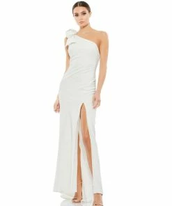 Ieena For Mac Duggal Shop For Bow One Shoulder Evening Gown