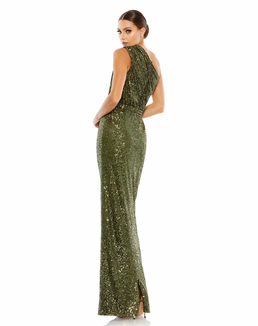 Ieena For Mac Duggal Shop For Sequined Ruched One Shoulder Gown 2 Ieena For Mac Duggal Shop For Sequined Ruched One Shoulder Gown