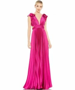 Ieena For Mac Duggal Shop For Pleated Ruffled Cap Sleeve Cut Out Lace Up Gown 14 Ieena For Mac Duggal Shop For Pleated Ruffled Cap Sleeve Cut Out Lace Up Gown