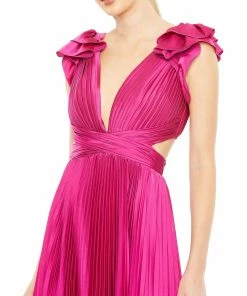Ieena For Mac Duggal Shop For Pleated Ruffled Cap Sleeve Cut Out Lace Up Gown 16 Ieena For Mac Duggal Shop For Pleated Ruffled Cap Sleeve Cut Out Lace Up Gown